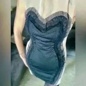 Custom made Silhouette mini dress